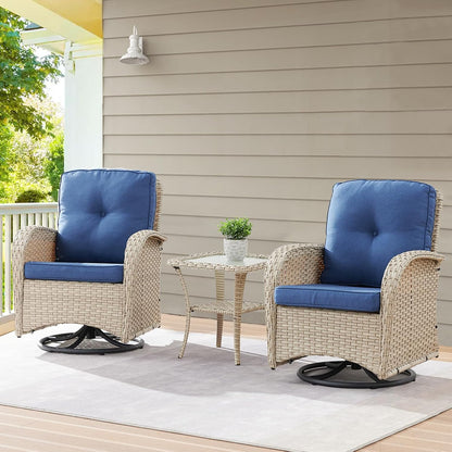 3-Piece Patio Swivel Rocker Set – Summer Warehouse Clearance