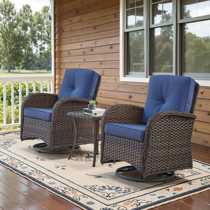 3-Piece Patio Swivel Rocker Set – Summer Warehouse Clearance